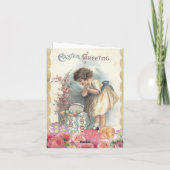 イースターおめでとう  イースターカードの絵 カード (裏面)