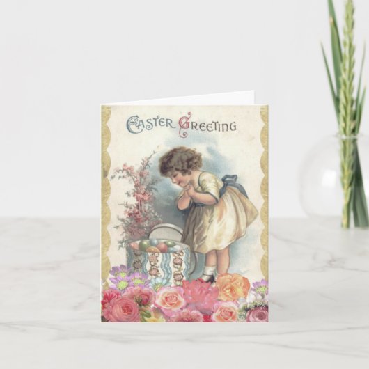 イースターおめでとう  イースターカードの絵 カード (正面)