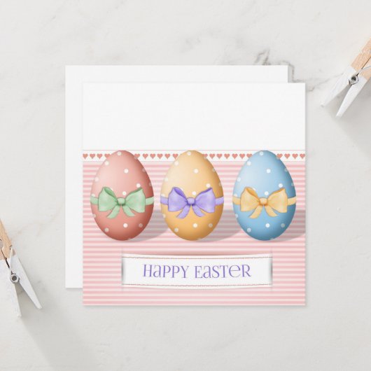 イースターおめでとう イースターカードの絵 カード (正面/裏面インサイチュ)
