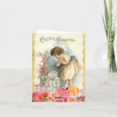 イースターおめでとう  イースターカードの絵 カード (裏面)