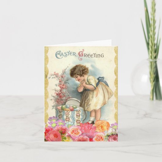イースターおめでとう  イースターカードの絵 カード (正面)