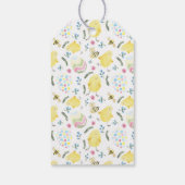 イースターおめでとう ウォーターカラーうさぎ 白い背景 ギフトタグ (裏面)