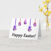 イースターおめでとう！（ウクライナ風) カード (黄色い花)