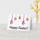 イースターおめでとう！（ウクライナ風） カード (黄色い花)