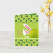 イースターおめでとう、オリジナルテキストカード カード (黄色い花)