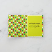 イースターおめでとう、オリジナルメッセージ カード (内部)