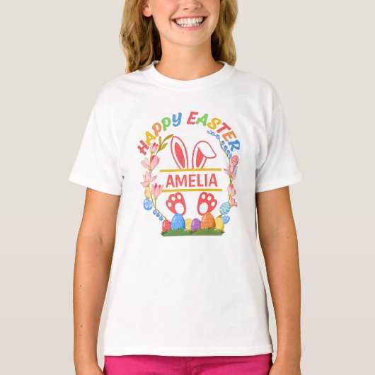 イースターおめでとう オーダーメイド Tシャツ (正面)