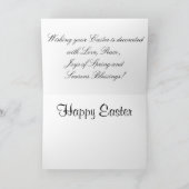 イースターおめでとう カード (内部)