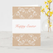 イースターおめでとう カード (黄色い花)