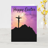 イースターおめでとう カード (黄色い花)