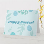 イースターおめでとう カード (黄色い花)