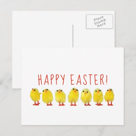 イースターおめでとう シーズンポストカード (正面/裏面)