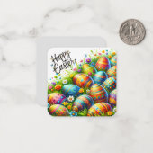 イースターおめでとう ノートカード (正面/裏面インサイチュ)