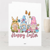イースターおめでとう、ノームたちよ！あるウサギがあなたのことが好き カード (裏面)