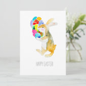 イースターおめでとう、ファニーウサギと卵 シーズンカード (スタンド正面)