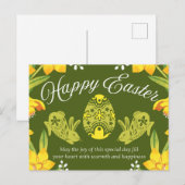 イースターおめでとう ポストカード (正面/裏面)