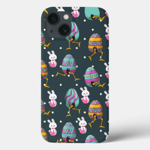 イースターおめでとう - ユニークなウサギの願い パターン iPhone 13ケース