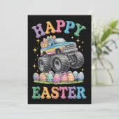 イースターおめでとう！ユーモアモンスターカーが卵をクラッシュ 招待状 (スタンド正面)