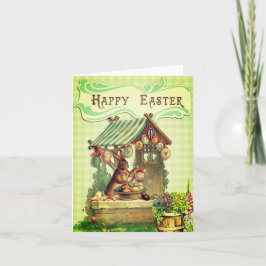イースターおめでとう ヴィンテージのイースターカードの写真 カード