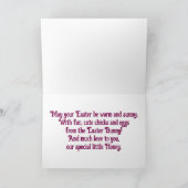 イースターおめでとう！子どもへのラブレター シーズンカード (内部)