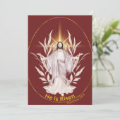 イースターおめでとう（宗教的） - 復活された シーズンカード (スタンド正面)