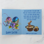 イースターおめでとう、家族へ カード (内部)