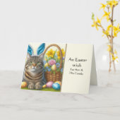 イースターおめでとう　息子へのホリデーグリーティングカード カード (黄色い花)