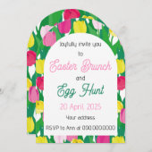 イースターおめでとう。 招待状 (正面/裏面)