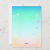 イースターおめでとう 春のキュートなウサギ イースターエッグ ハント シーズンカード (裏面)