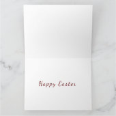 イースターおめでとう　桜のグリーティングカード カード (内部)