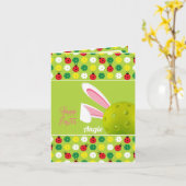 イースターおめでとう、特別なテキスト カード (黄色い花)