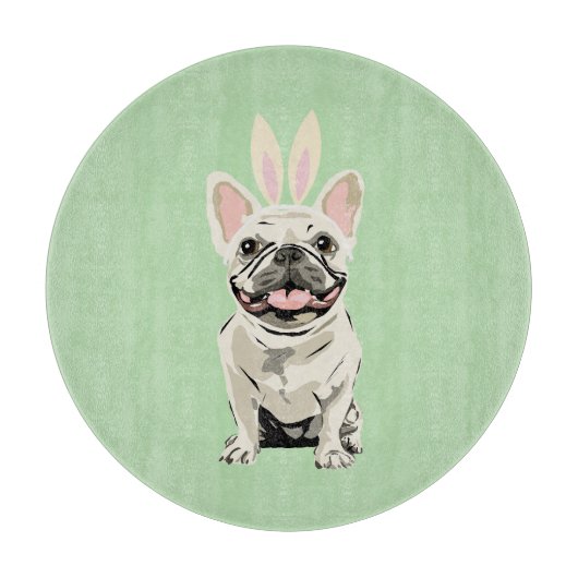 イースターおめでとう、犬 カッティングボード (正面)