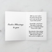 「イースターおめでとう 私の名前はイエスです」 カード (内部)