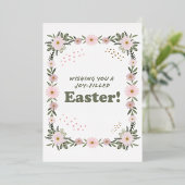 イースターおめでとう 箔招待状 (立ち正面)