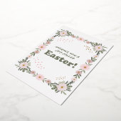 イースターおめでとう 箔招待状 (回転した状態)