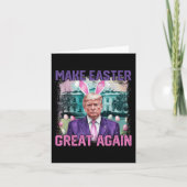 イースターおもしろいの耳トランプ再びイースターを作素晴らしるEg カード (正面)