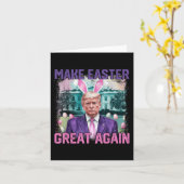 イースターおもしろいの耳トランプ再びイースターを作素晴らしるEg カード (黄色い花)