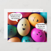 イースターおもしろいエッグポストカード シーズンポストカード (正面/裏面)