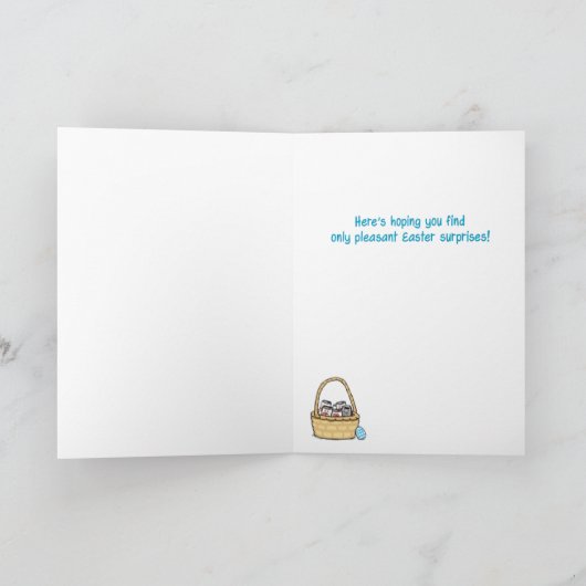 イースターおもしろいエッグ狩りカード シーズンカード (内部)
