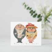 イースターおもしろいエッグ狩りヴィンテージパーティの招待状 招待状 (スタンド正面)