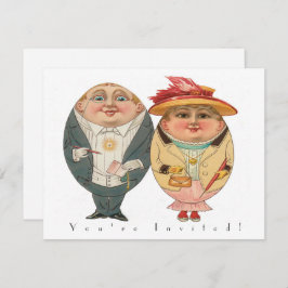 イースターおもしろいエッグ狩りヴィンテージパーティの招待状 招待状