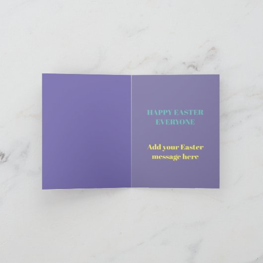 イースターおもしろいカード – ピーキーのイースターを持って! シーズンカード (内部)