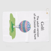 イースターおもしろいゴルフタオル ゴルフタオル (横)