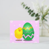 イースターおもしろいシック、はがき シーズンポストカード (スタンド正面)