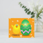 イースターおもしろいシック、はがき シーズンポストカード (スタンド正面)