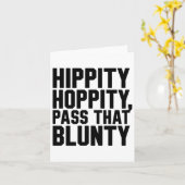 イースターおもしろいジョークのヒップティPそのblunty カード (黄色い花)