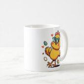 イースターおもしろいチキン コーヒーマグカップ (正面右)