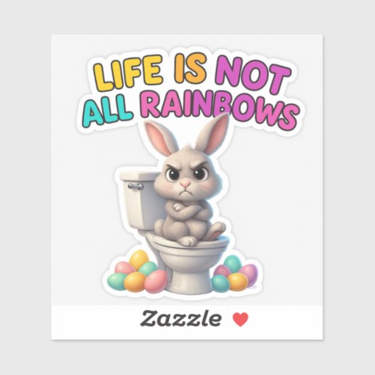 イースターおもしろいバニーのシール シール (シート)