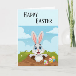 イースターおもしろいバニーウサギ カード