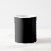 イースターおもしろいバニーシック喫煙 コーヒーマグカップ (中央)